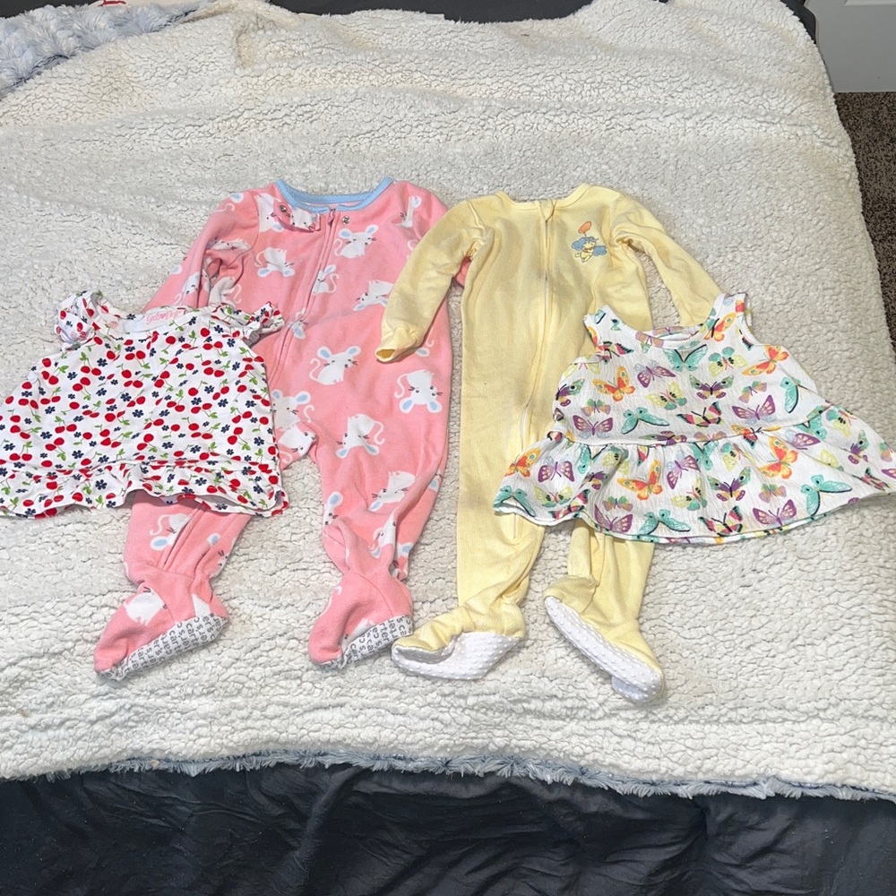 PINK Victoria's Secret Cherry Print Baby Outfit